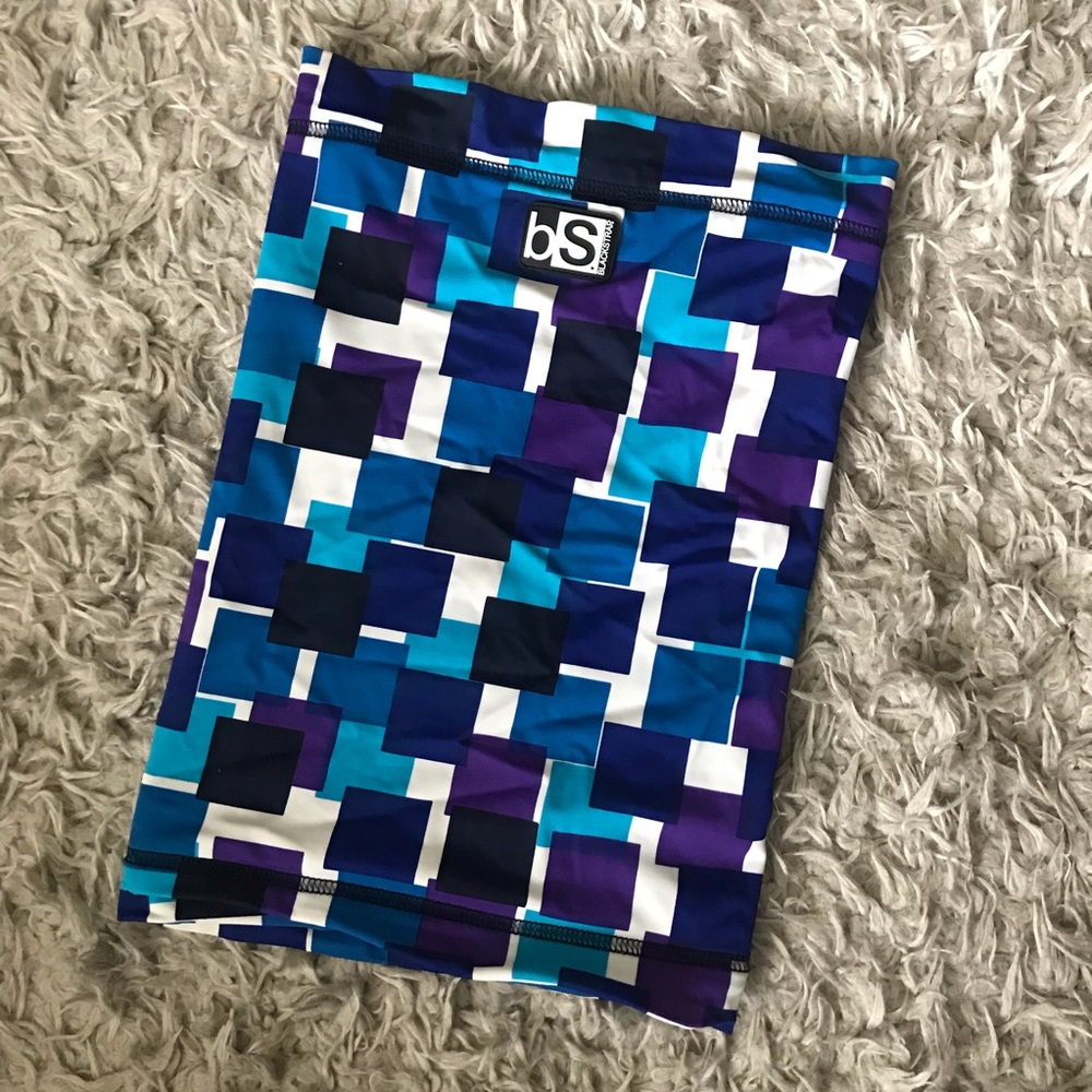 Blackstrap Tube Neck/Face Warmer in Blue Squares